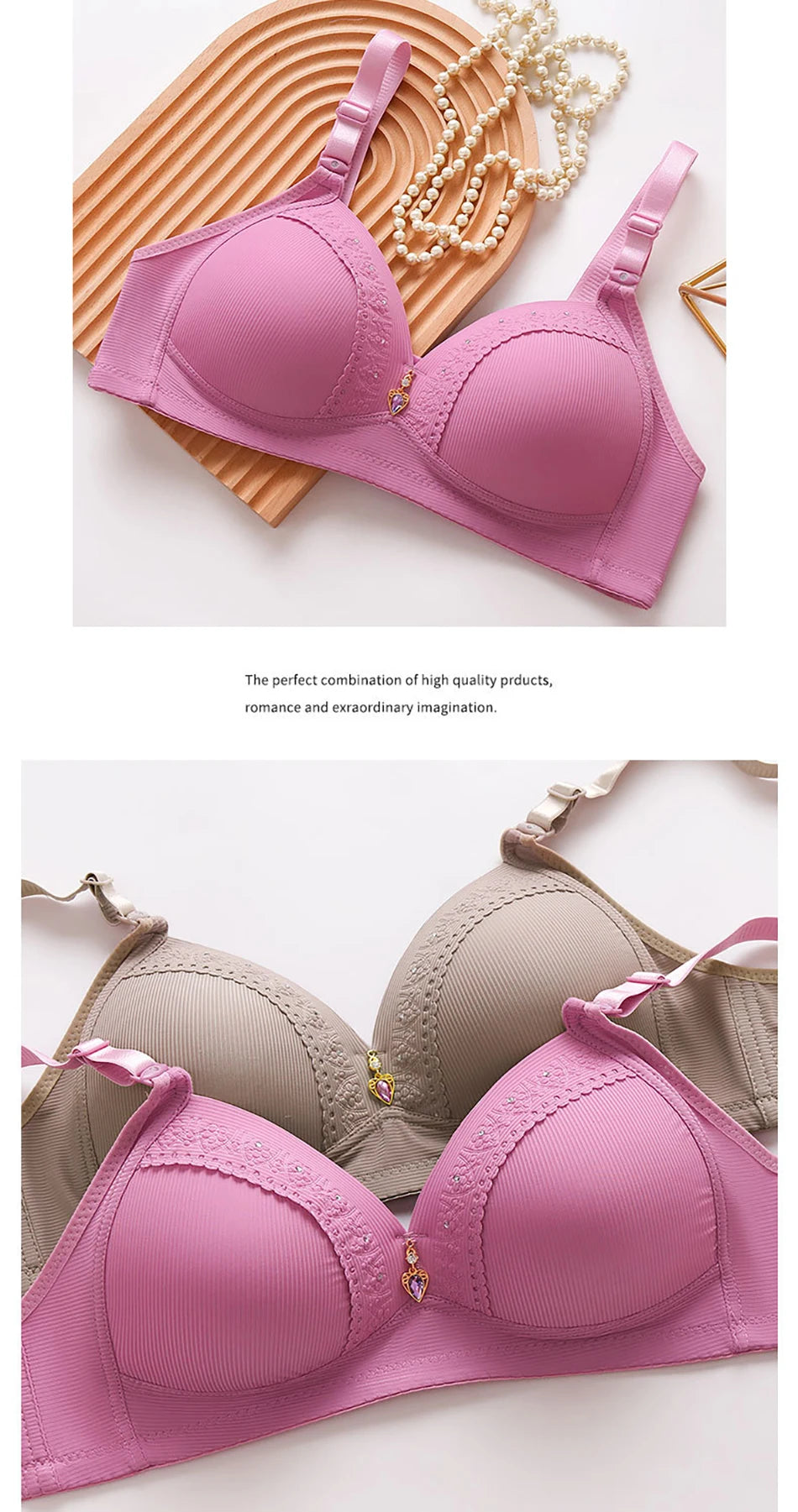 Bravellea Plus Size Nursing Bra - Wireless Side Gather Full Cup Support
