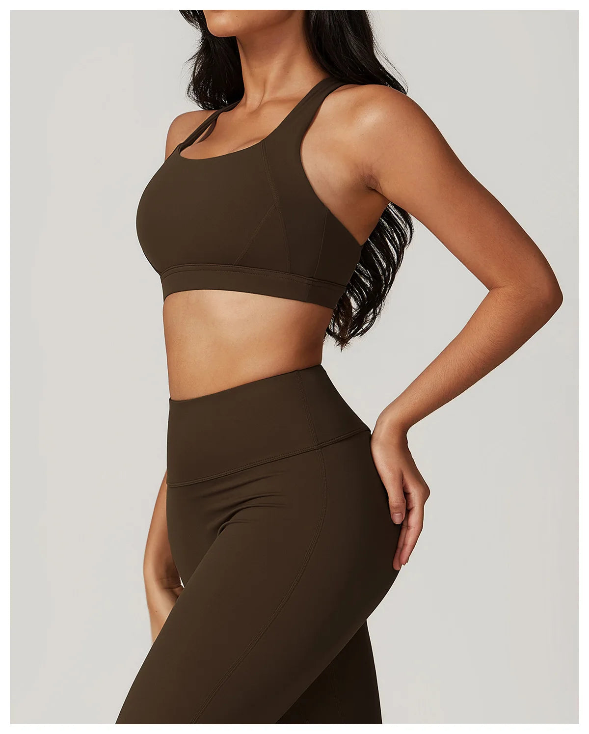 Bravellea Crossed Shoulder Strap Sports Bra - Summer Yoga Running Top