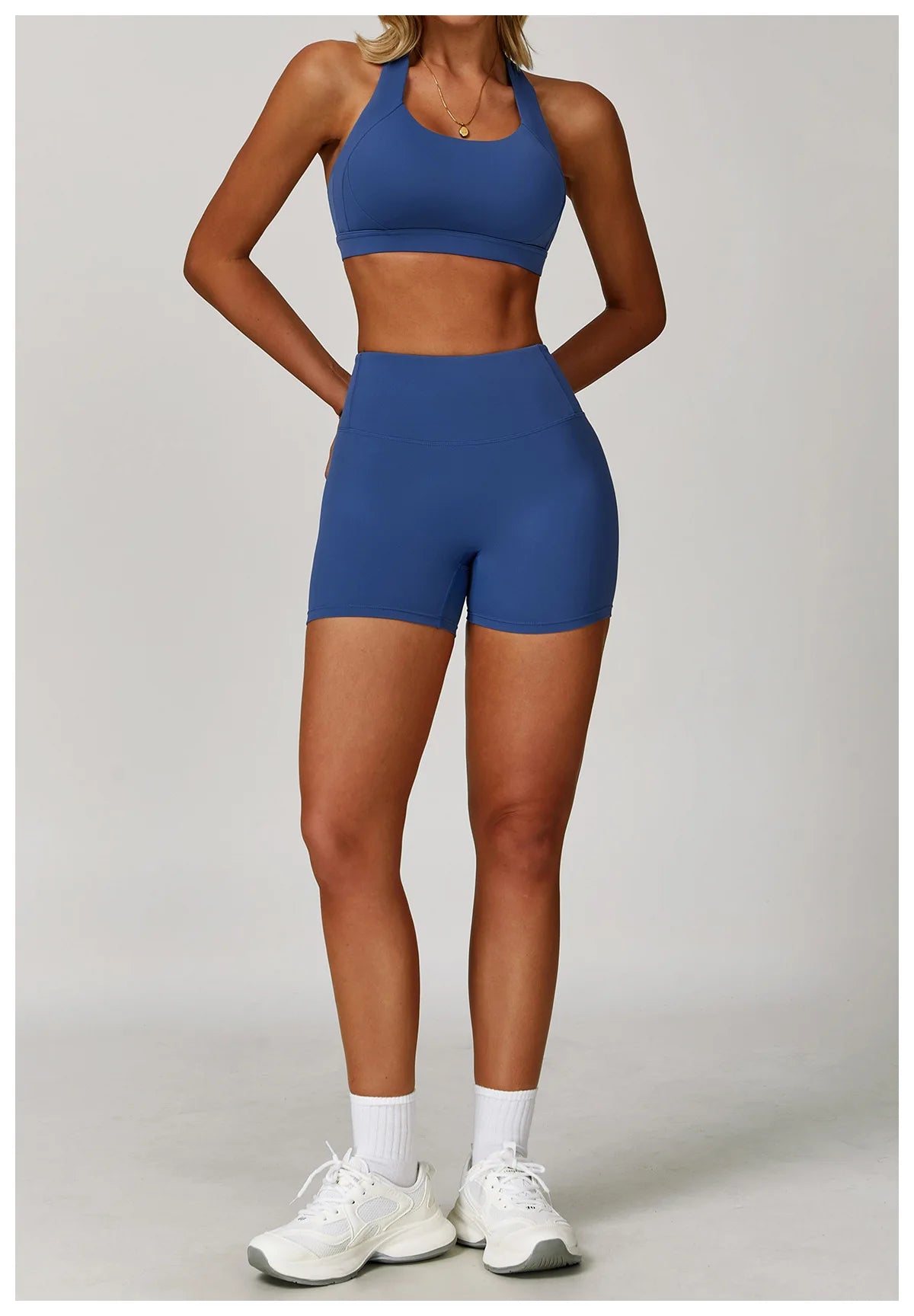 Bravellea Crossed Shoulder Strap Sports Bra - Summer Yoga Running Top