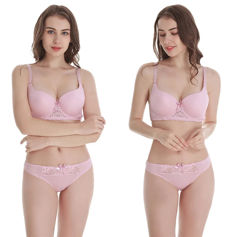 Bravellea Sexy Bra & Thong Set - Push-Up BCDE Multi-Color Lingerie