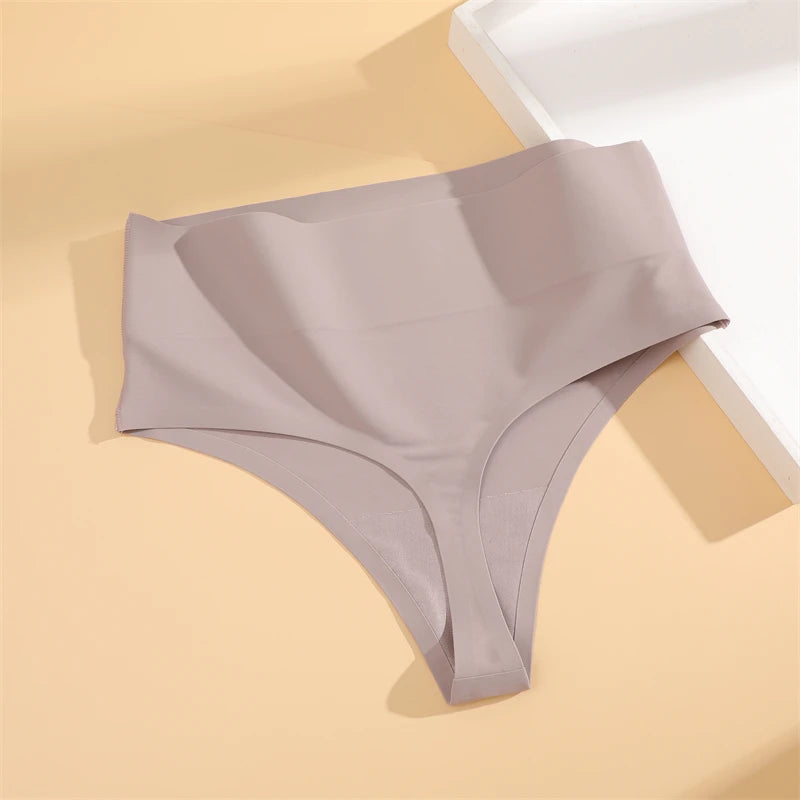 Bravellea Seamless Shapewear Thongs 3-Pack - High Waist Tummy Control.