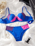 Bravellea Beach Swimwear Set - Underwire Push-Up Bra & Panty with Shell Cup.