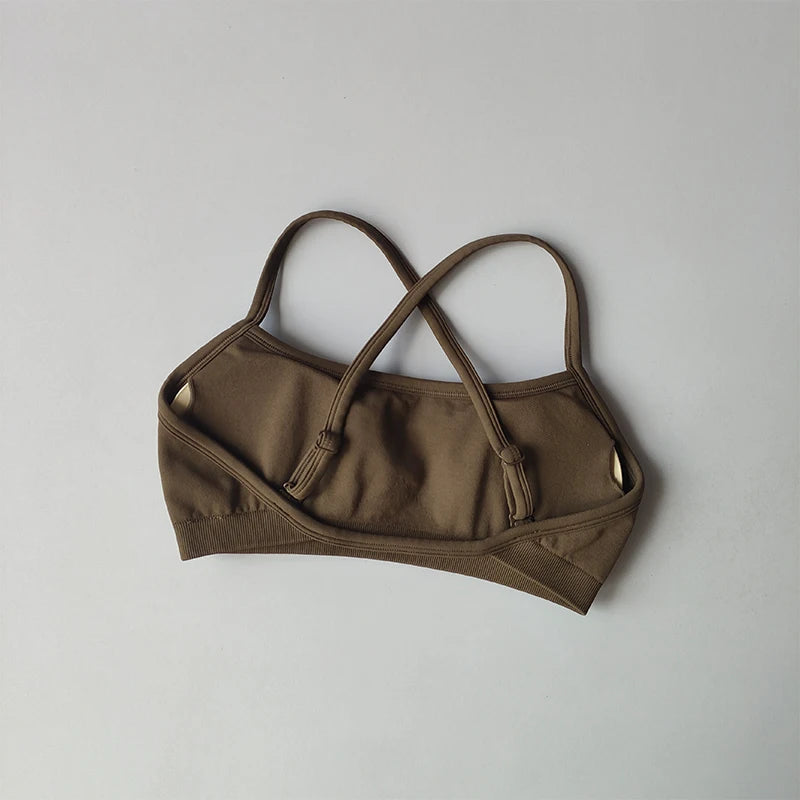 Bravellea Shockproof Seamless Sports Bra - Beautiful Back Gym Crop Top