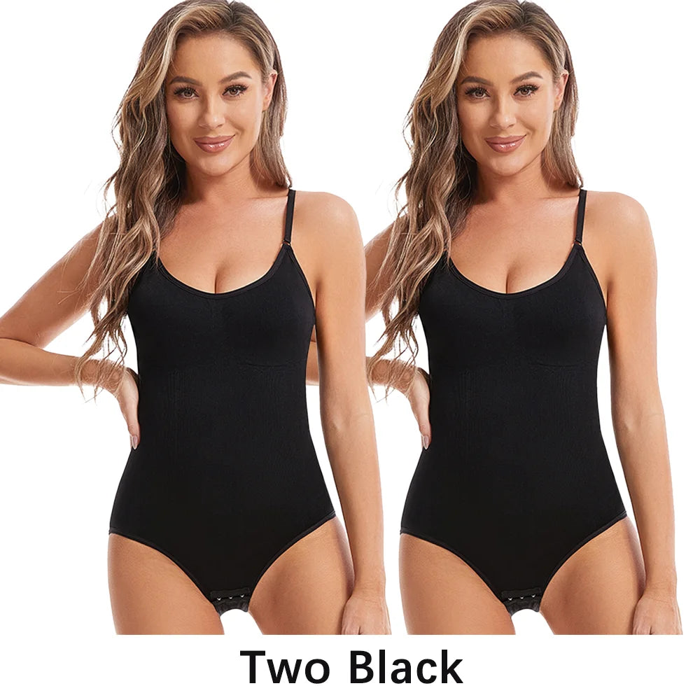Bravellea Seamless Shapewear Bodysuit - Slimming Butt Lifter Open Crotch