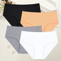 Bravellea Comfort Cotton Panties 4-Pack - High Waist Seamless Breathable Briefs