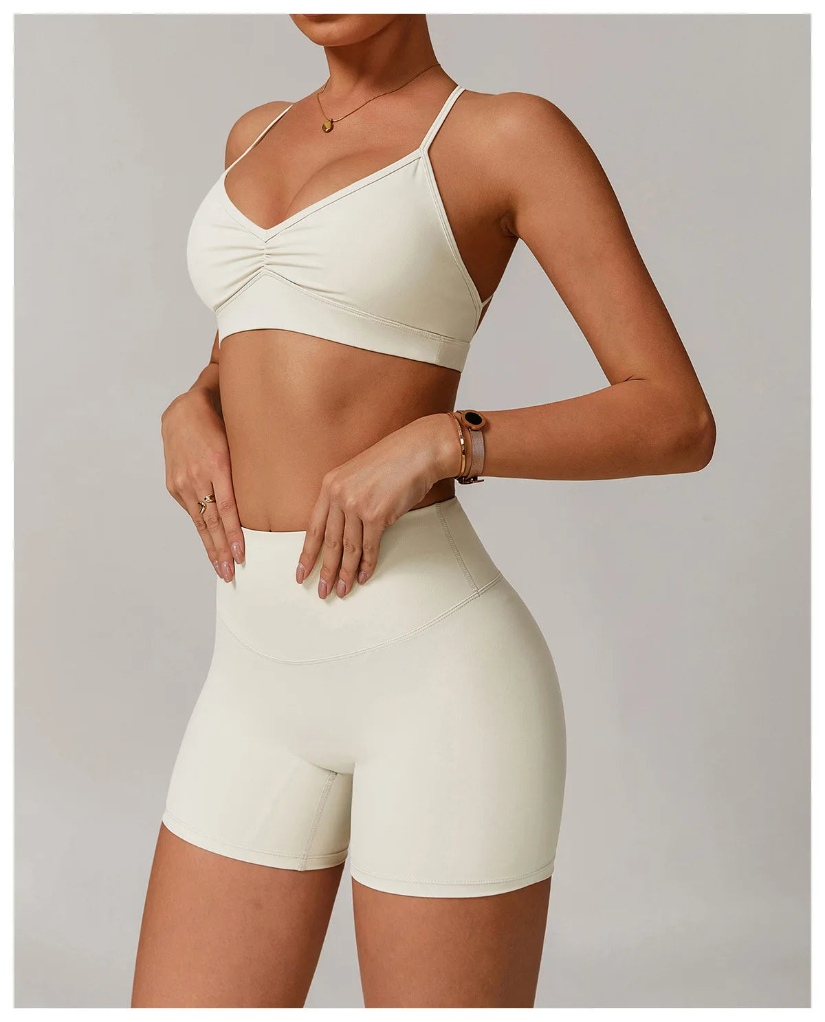 Bravellea Sexy Back Sports Bra - Shockproof High Support Quick-Drying Top