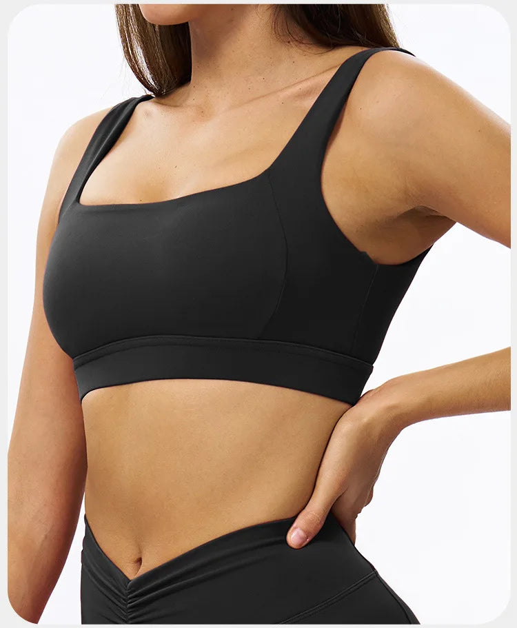 Bravellea Fitness Sports Bra - Quick-Drying Breathable Push-Up Yoga Vest