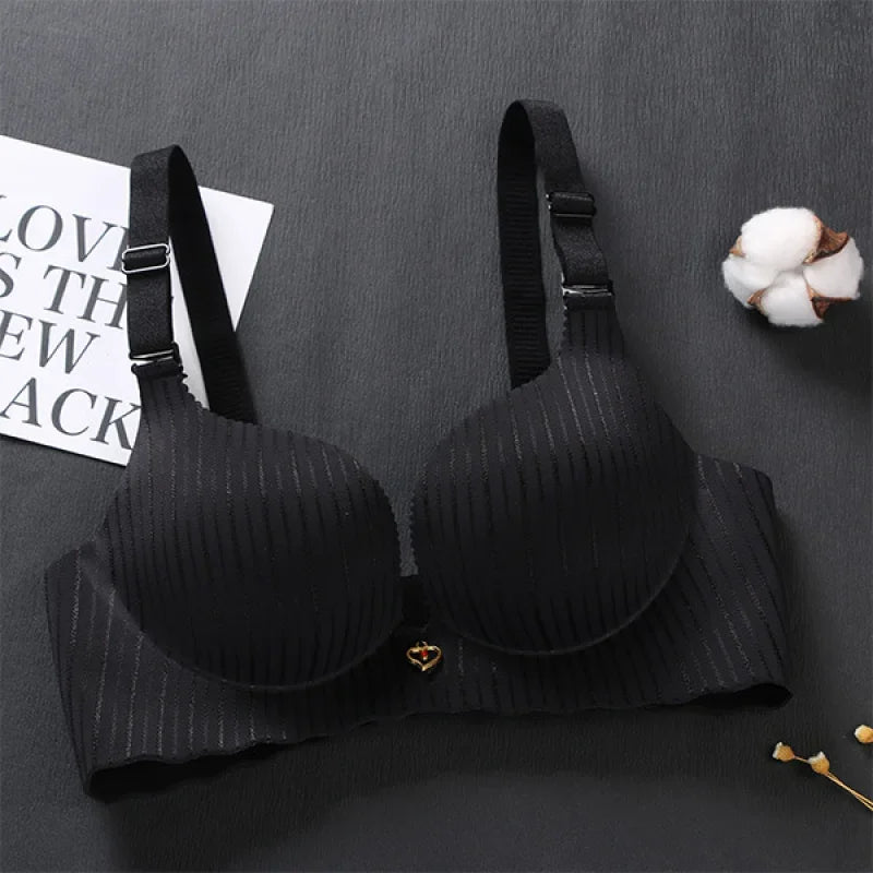 Bravellea Dual-Density Push-Up Bra - 6CM Lower Padded Wireless for Small Bust